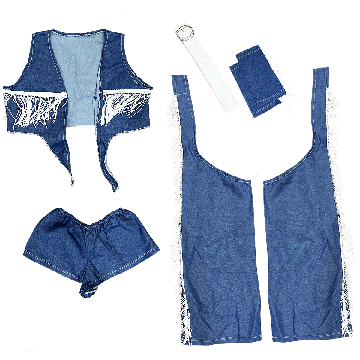 Miniatura 5 de Disfraz Vaquera del Oeste Azul VQAZU